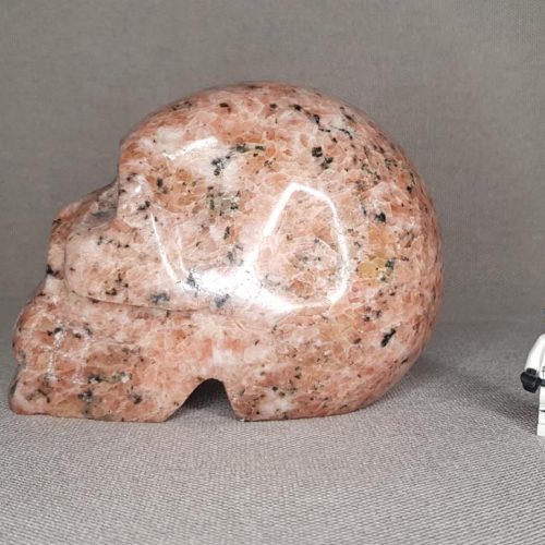 Crâne calcite orange 1,83 kg