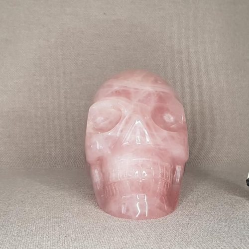 Crâne cristal quartz rose 1,49 kg