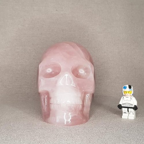 Crâne cristal quartz rose 1,61 kg