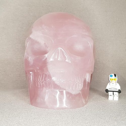 Crâne cristal quartz rose 5,69 kg