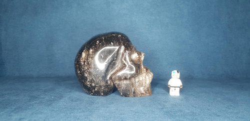 Crâne de cristal de roche fumé 1,95 kg