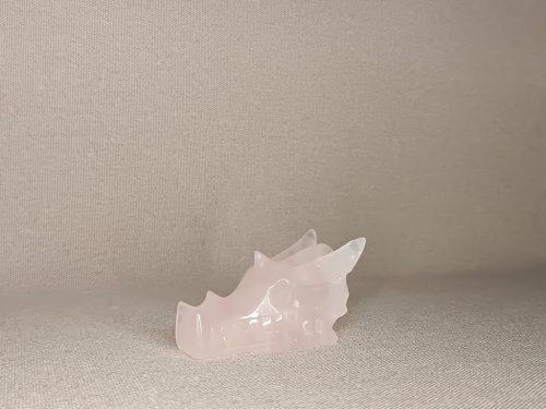 Dragon de cristal en quartz rose harmonisant apaisant amour