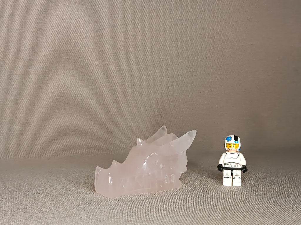 Dragon cristal en Quartz rose 170 grammes
