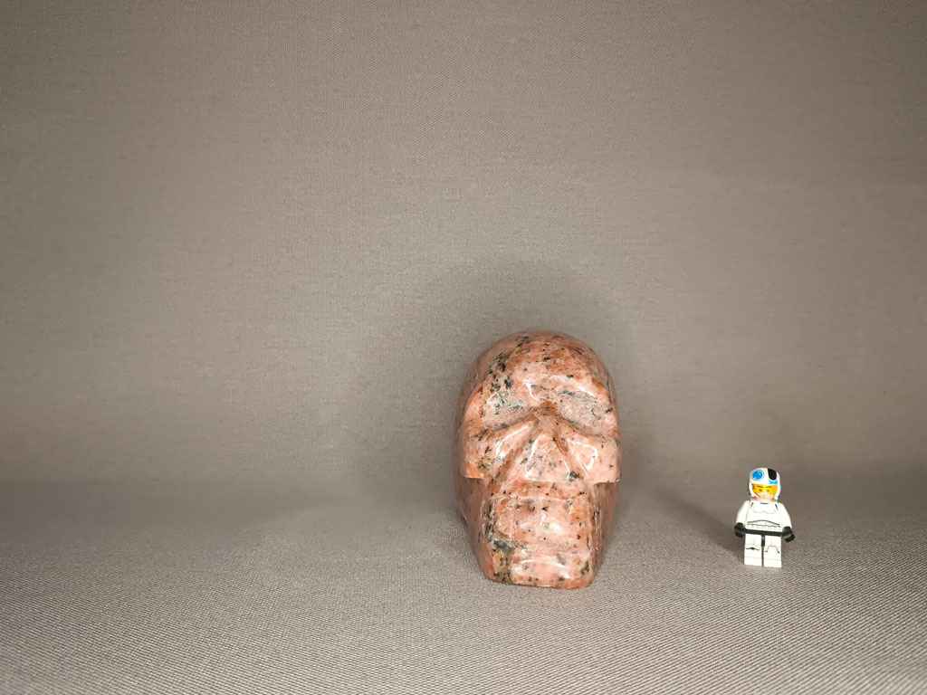 Crâne calcite orange 1,83 kg