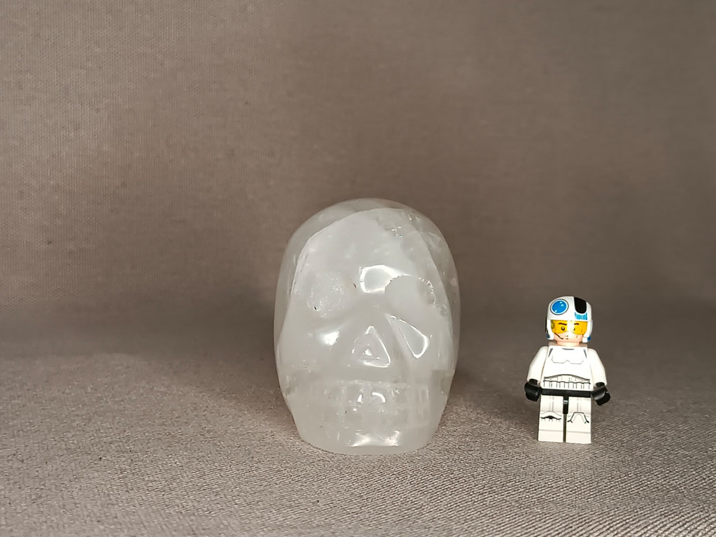 Crâne de cristal quartz 545 grammes