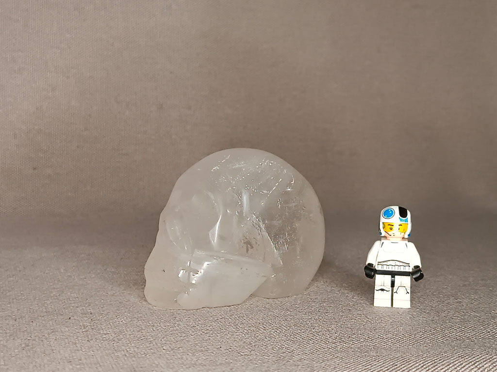 Crâne de cristal quartz 450 grammes