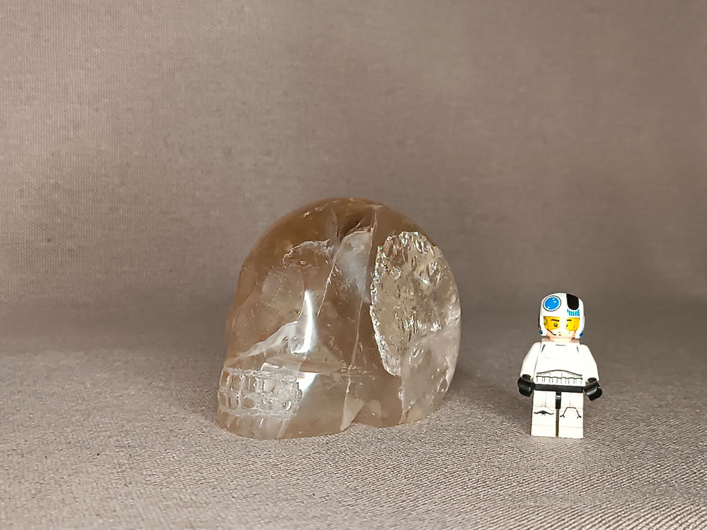 Crâne de cristal quartz 480 grammes