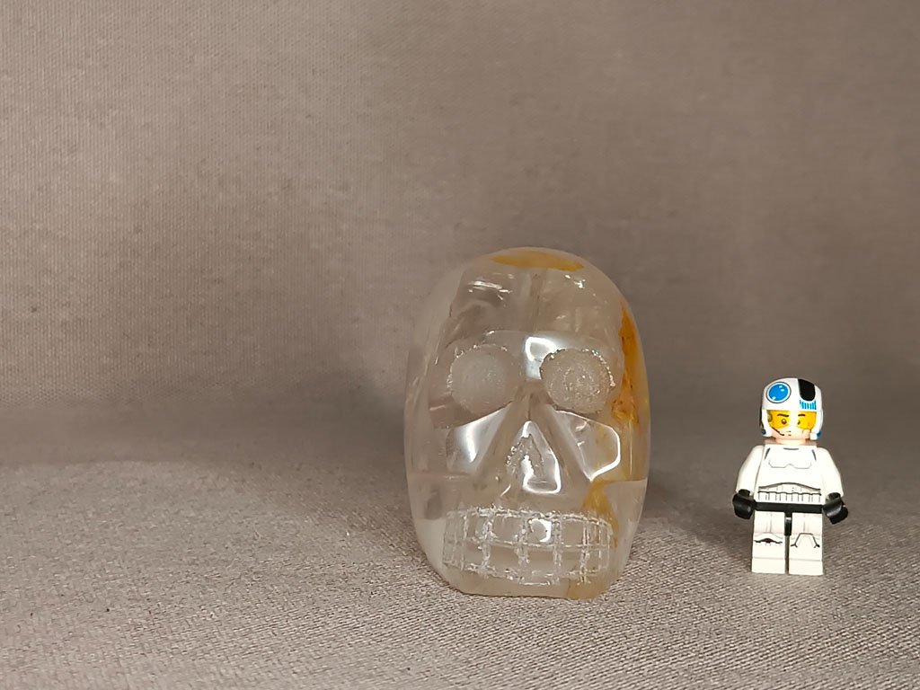 Crâne de cristal quartz 530 grammes