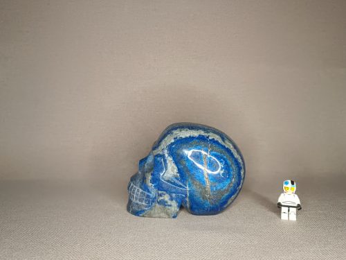 Crâne en Lapis-lazuli vérité intérieure communication sincérité sagesse vision psychique