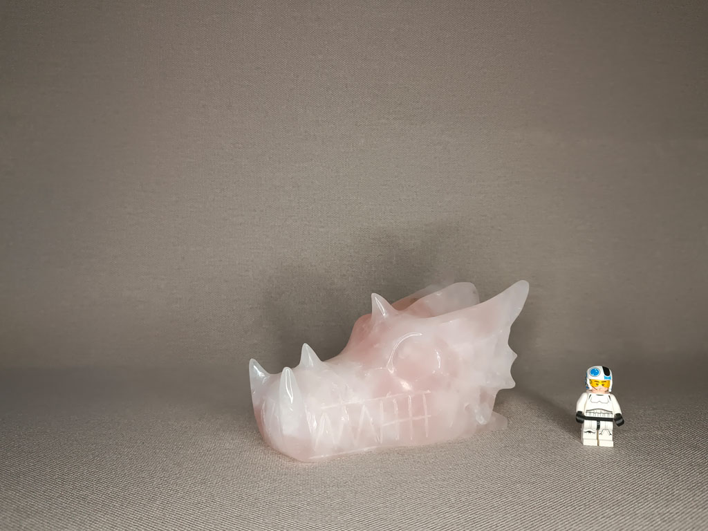 Dragon cristal en Quartz rose 1,18 kg