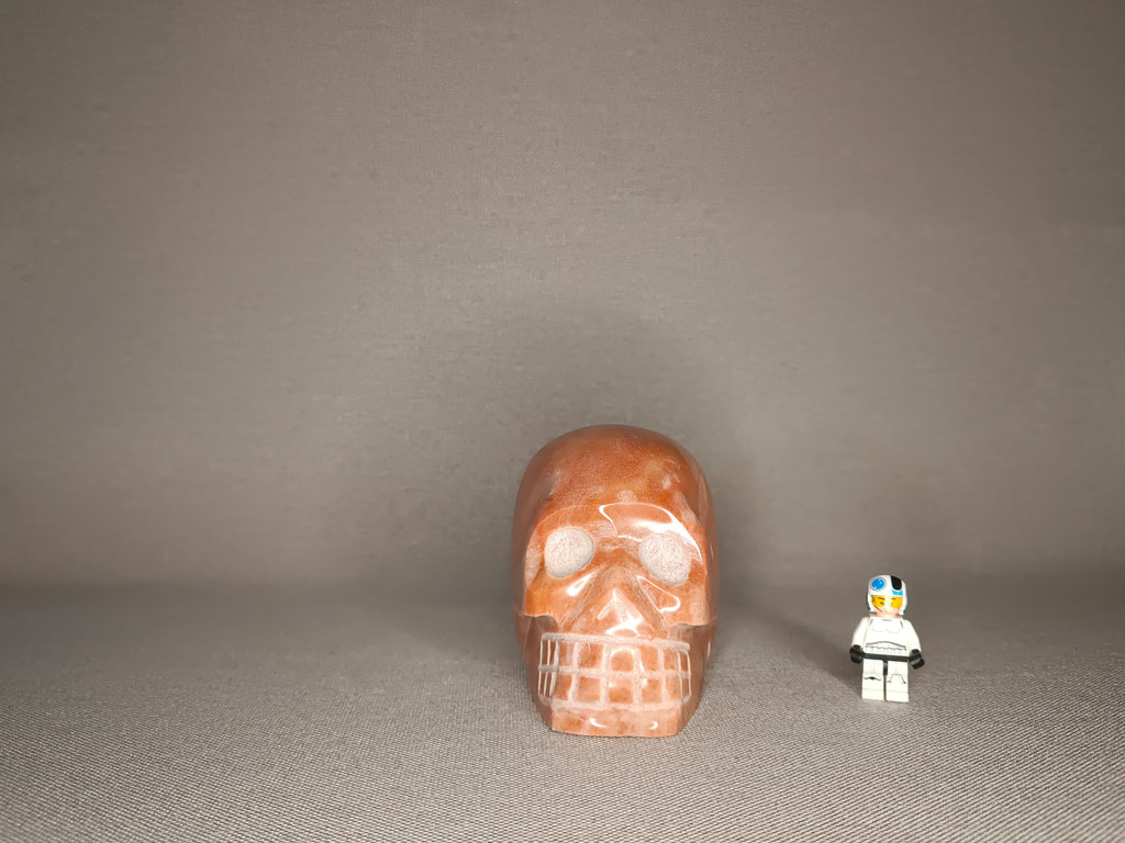 Crâne de cristal en Pierre de lune 1,32 kg