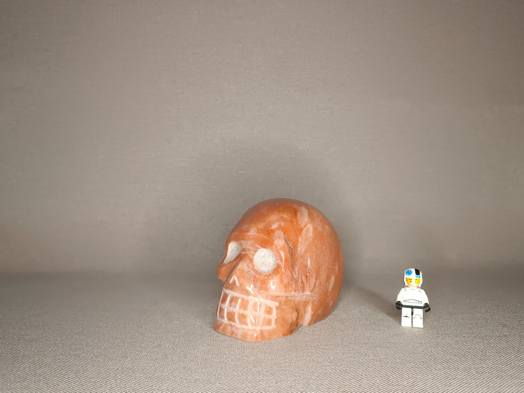 Crâne de cristal en Pierre de lune 1,32 kg