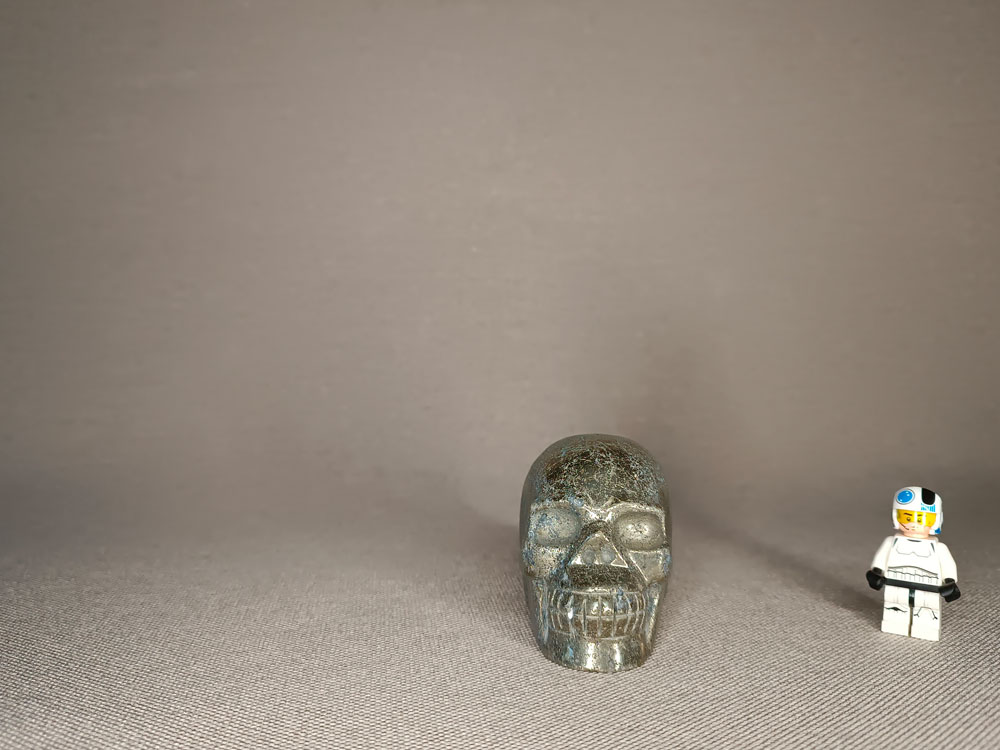 Crâne de cristal en pyrite 455 grammes