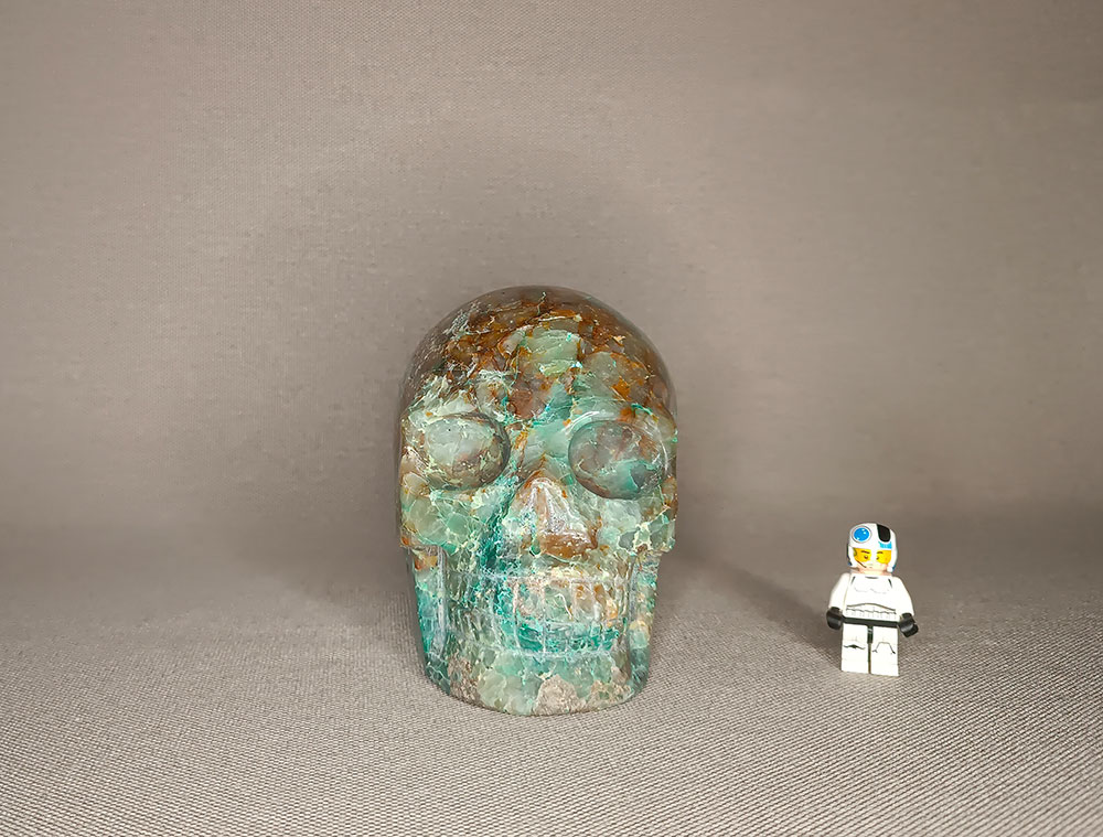 Crâne de cristal en Chrysocolle 2,31 kg