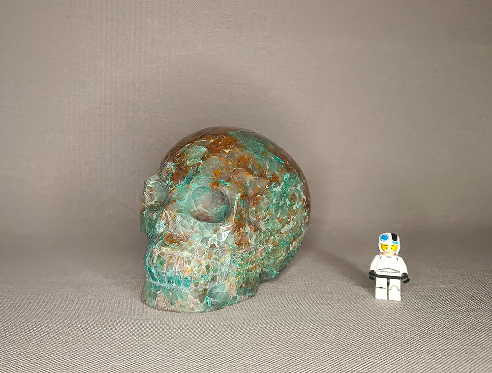 Crâne de cristal en Chrysocolle 2,31 kg