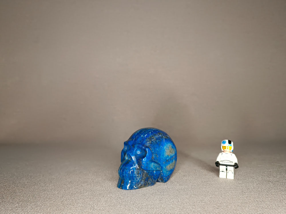 Crâne en Lapis-lazuli 355 grammes